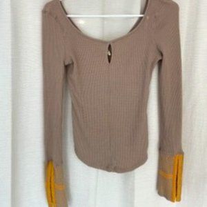 Free People Crochet long sleeve